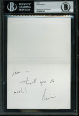Kevin Spacey House Of Cards Authentic Signed 3.5x5 Thank You Card BAS Slabbed