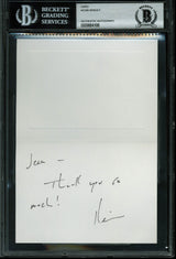 Kevin Spacey House Of Cards Authentic Signed 3.5x5 Thank You Card BAS Slabbed