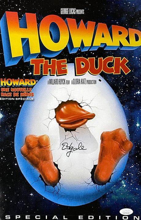 Ed Gale Signed Howard The Duck 11x17 Movie Poster Photo JSA ITP - Sports Integrity