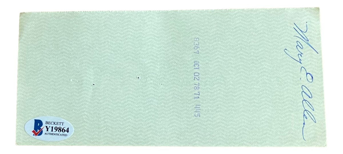 Edd Roush Cincinnati Reds Signed Bank Check #464 BAS - Sports Integrity