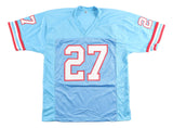 Eddie George Tennessee Signed Light Blue Football Jersey 1996 NFL ROY BAS