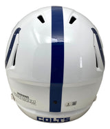 Edgerrin James Signed Indianapolis Colts Full Size Speed Replica Helmet BAS