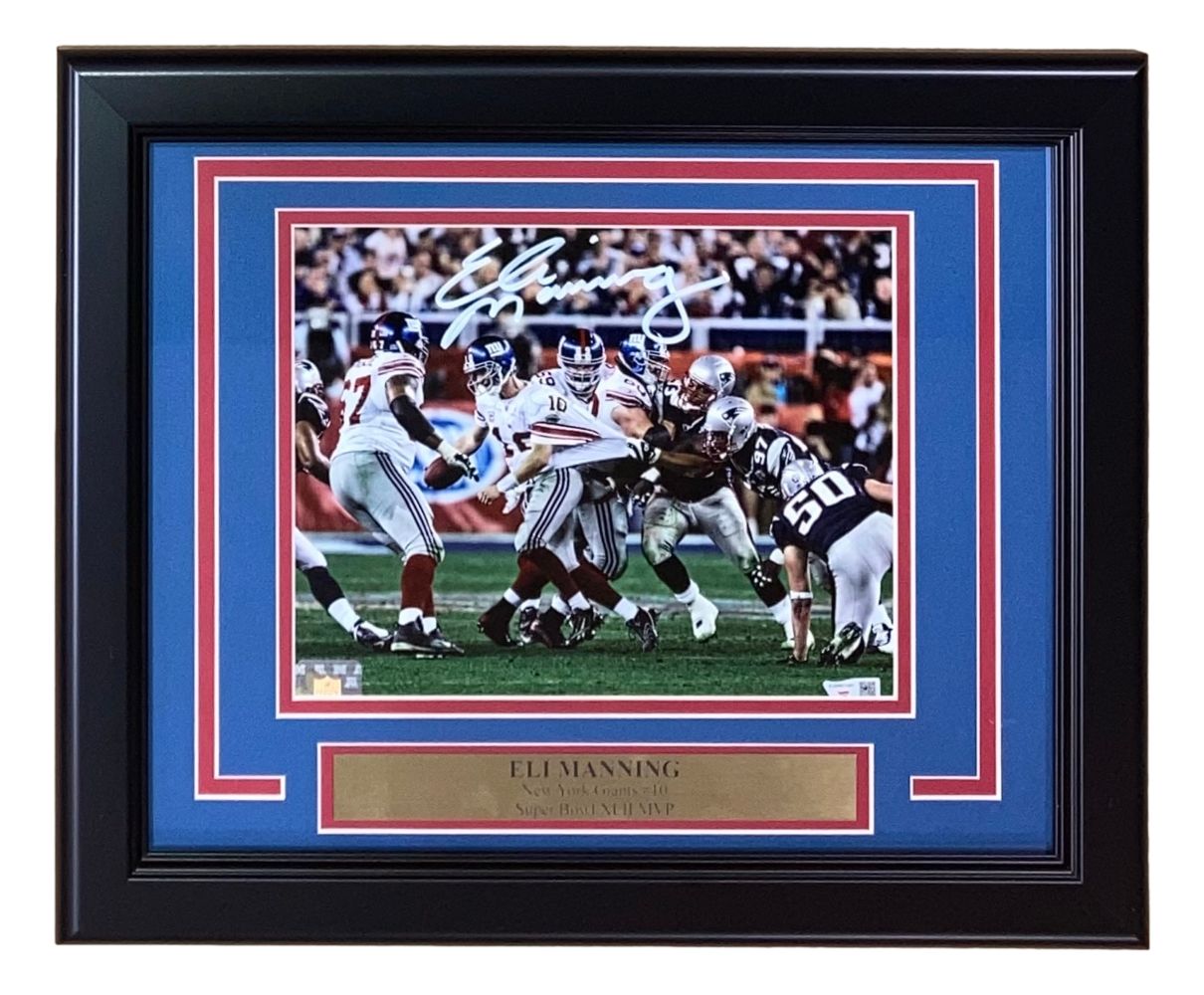 Eli Manning Signed Framed 8x10 New York Giants SB XLII Escape Photo Fanatics