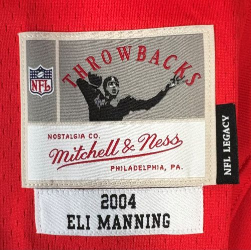 Eli Manning Signed New York Giants M&N 2004 Red Legacy Jersey Fanatics
