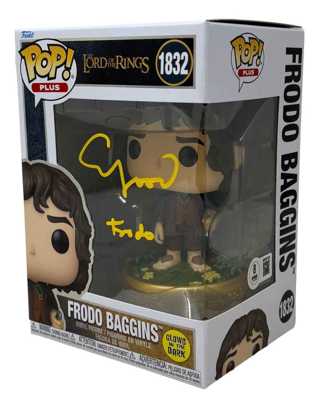 Elijah Wood Signed The Lord Of The Rings Funko Pop #1832 Frodo BAS