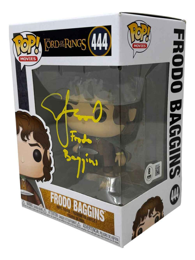Elijah Wood Signed The Lord Of The Rings Funko Pop #444 Frodo Baggins BAS