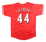Elly De La Cruz Cincinnati Signed Red La Cocoa Baseball Jersey BAS