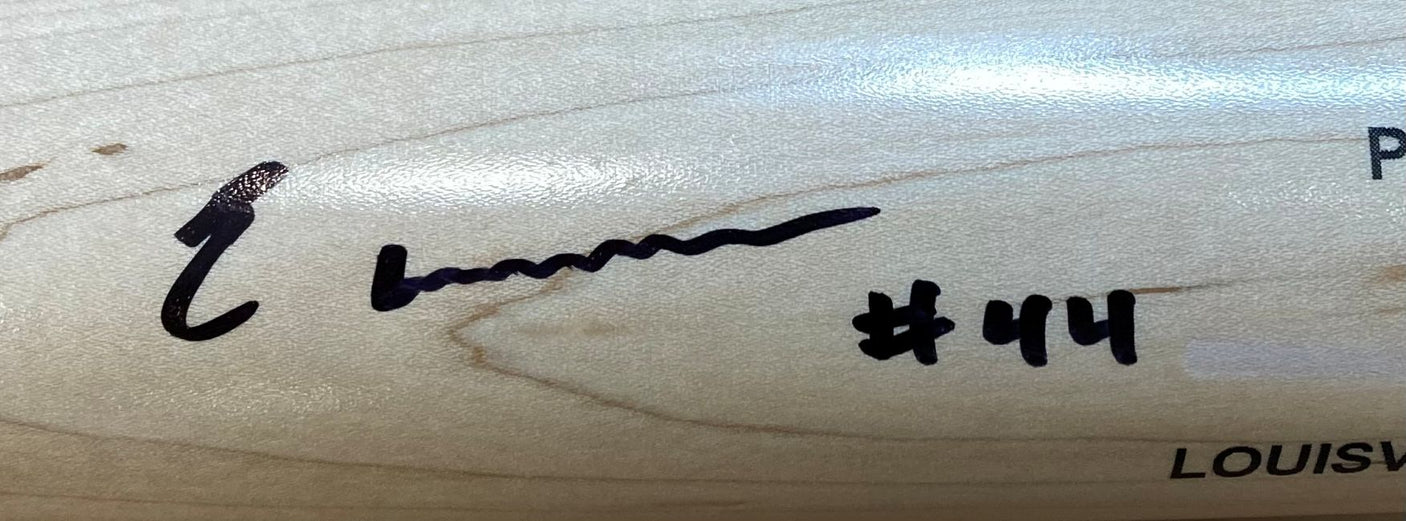 Elly De La Cruz Cincinnati Reds Signed Tan Louisville Slugger Bat BAS