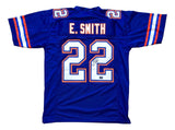 Emmitt Smith Florida Signed Blue Football Jersey Prova Hologram