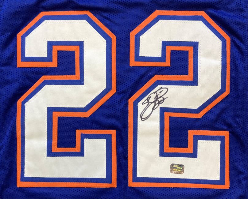 Emmitt Smith Florida Signed Blue Football Jersey Prova Hologram