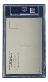 Enos Slaughter Signed 4x6 St Louis Cardinals HOF Plaque Card PSA/DNA 85025653 - Sports Integrity