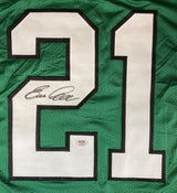 Eric Allen Philadelphia Signed Green Football Jersey PSA/DNA