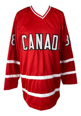 Eric Lindros Canada Signed Red Hockey Jersey HOF 16 Inscribed JSA ITP