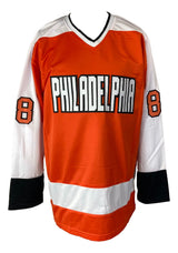 Eric Lindros Philadelphia Signed Orange Hockey Jersey HOF 16 Inscribed JSA ITP