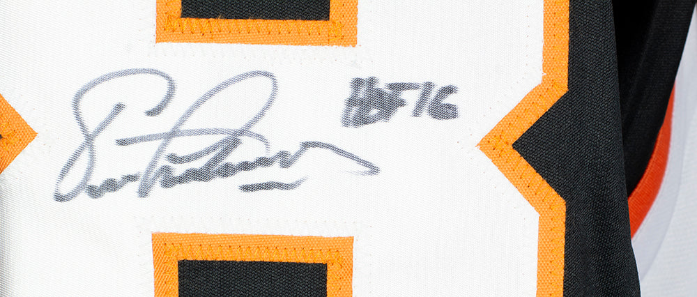 Eric Lindros Philadelphia Signed Black Hockey Jersey HOF 16 Inscribed JSA ITP