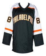 Eric Lindros Philadelphia Signed Black Hockey Jersey HOF 16 Inscribed JSA ITP