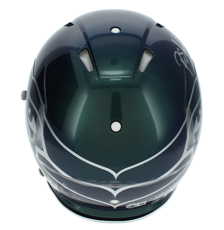 Rashid Shaheed Autographed Seattle Seahawks Green Chrome Rivalries Speed Authentic Helmet Beckett Witnessed