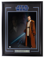 Ewan McGregor Signed Framed 16x20 Star Wars Obi-Wan Kenobi Collage Photo JSA