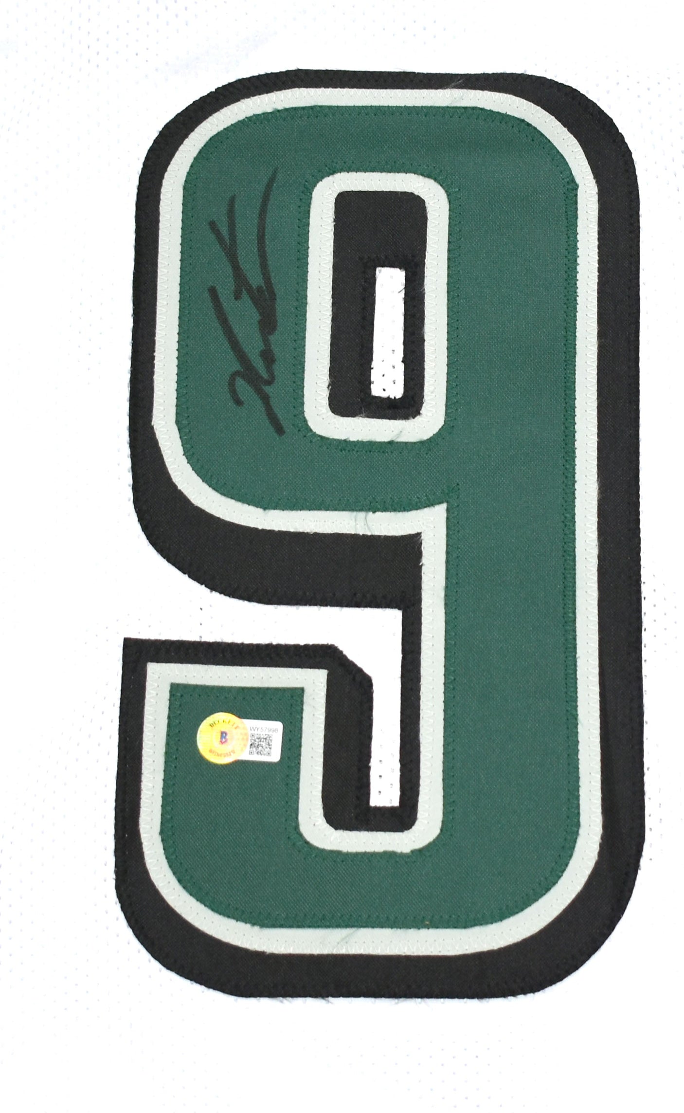 Jalen Carter Autographed White Pro Style Jersey- Beckett W Hologram *Black
