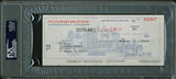 Raiders Al Davis Signed 3.5x8.35 Pro Football Hall Of Fame Check PSA/DNA Slabbed