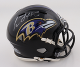 Lamar Jackson Signed Ravens Speed Mini Football Helmet - JSA