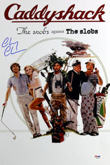Chevy Chase Caddyshack Authentic Signed 12x18 Mini Movie Poster PSA/DNA ITP