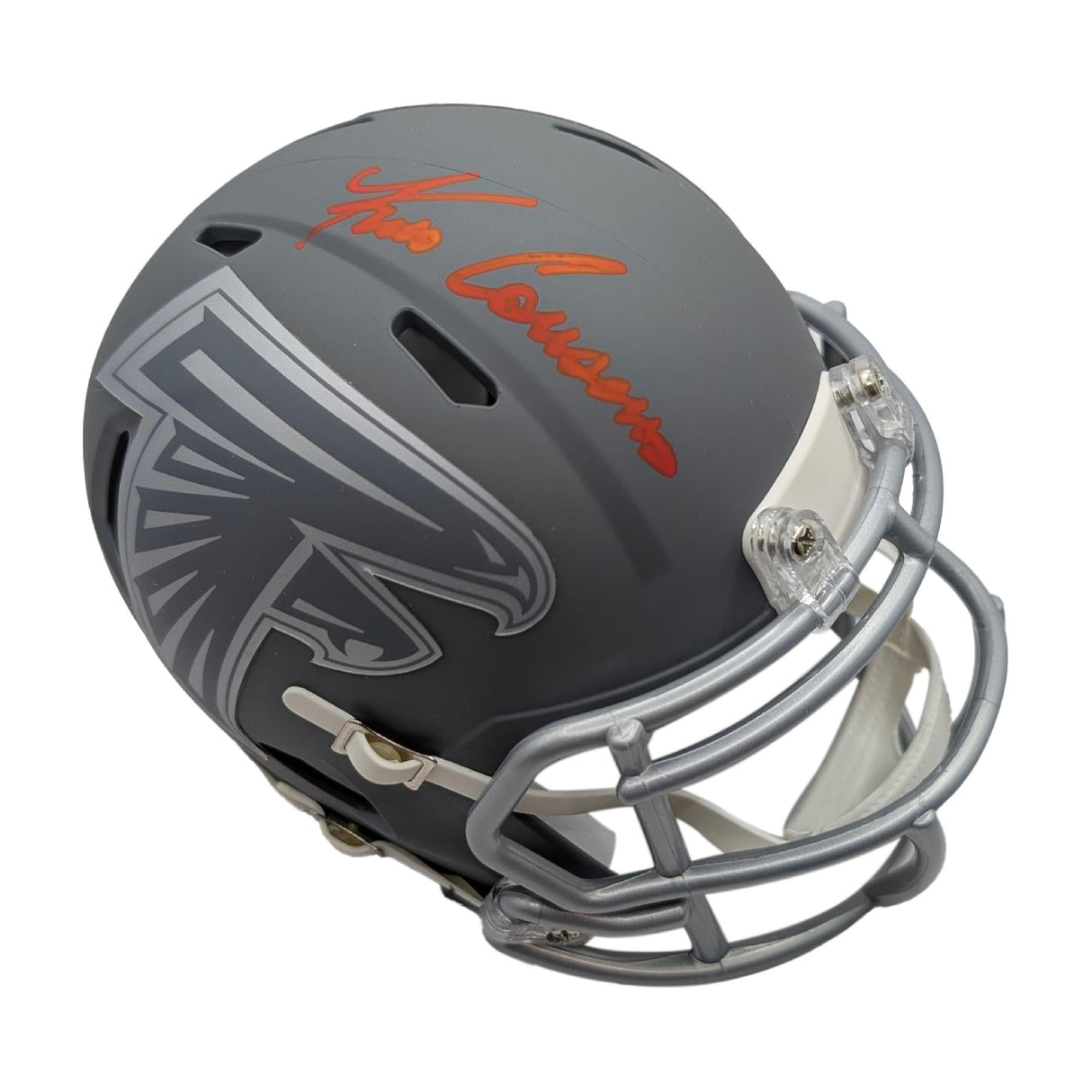 Kirk Cousins Autographed Atlanta Falcons Slate Mini Helmet - BAS