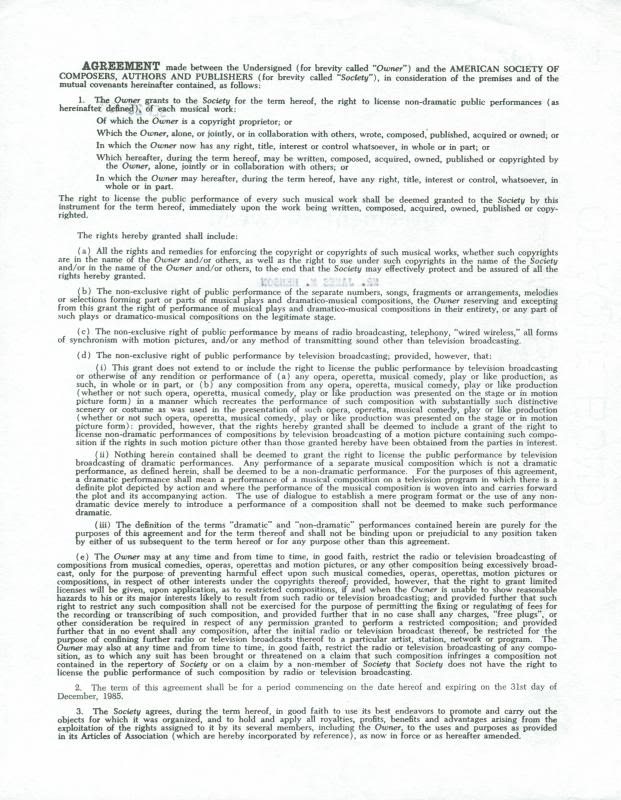 Jim Henson The Muppets Authentic Signed 1975 Document PSA/DNA #V10668