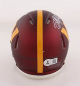 Terry McLaurin Autographed Washington Commanders Mini Helmet - Beckett Authentication