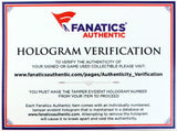 A Sports Integrity Victor Wembanyama Spurs Signed Authentic NBA Wilson I/O Basketball includes a Fanatics Authentic hologram verification card with online authenticity instructions.