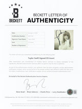 Taylor Swift Autographed Custom Framed The Tortured Poets Society CD w/ Inserts