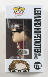 Johnny Galecki Signed "The Big Bang Theory" #778 Leonard Hofstadter In Robe Funko Pop! - Beckett