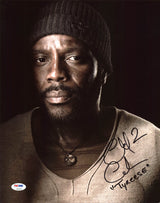 Chad Coleman "Tyreese" The Walking Dead Authentic Signed 11X14 Photo PSA #Z90240