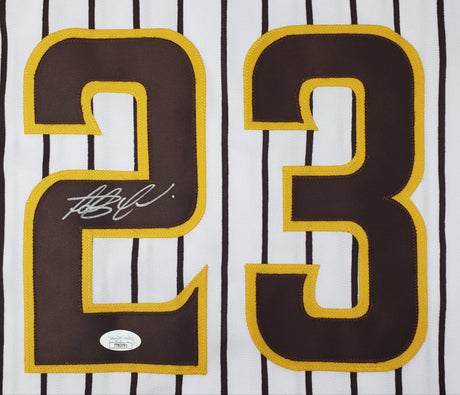 Fernando Tatis Jr. Signed Custom White Pinstripe Pro Style Baseball Jersey JSA - Sports Integrity