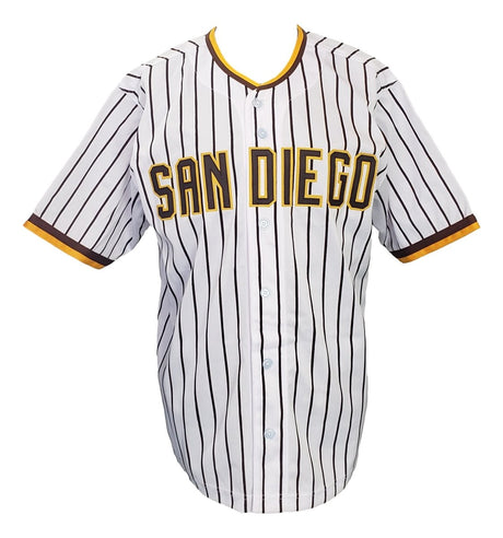 Fernando Tatis Jr. Signed Custom White Pinstripe Pro Style Baseball Jersey JSA - Sports Integrity