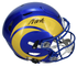 Davante Adams Autographed Los Angeles Rams Speedflex Authentic Helmet Beckett Witnessed