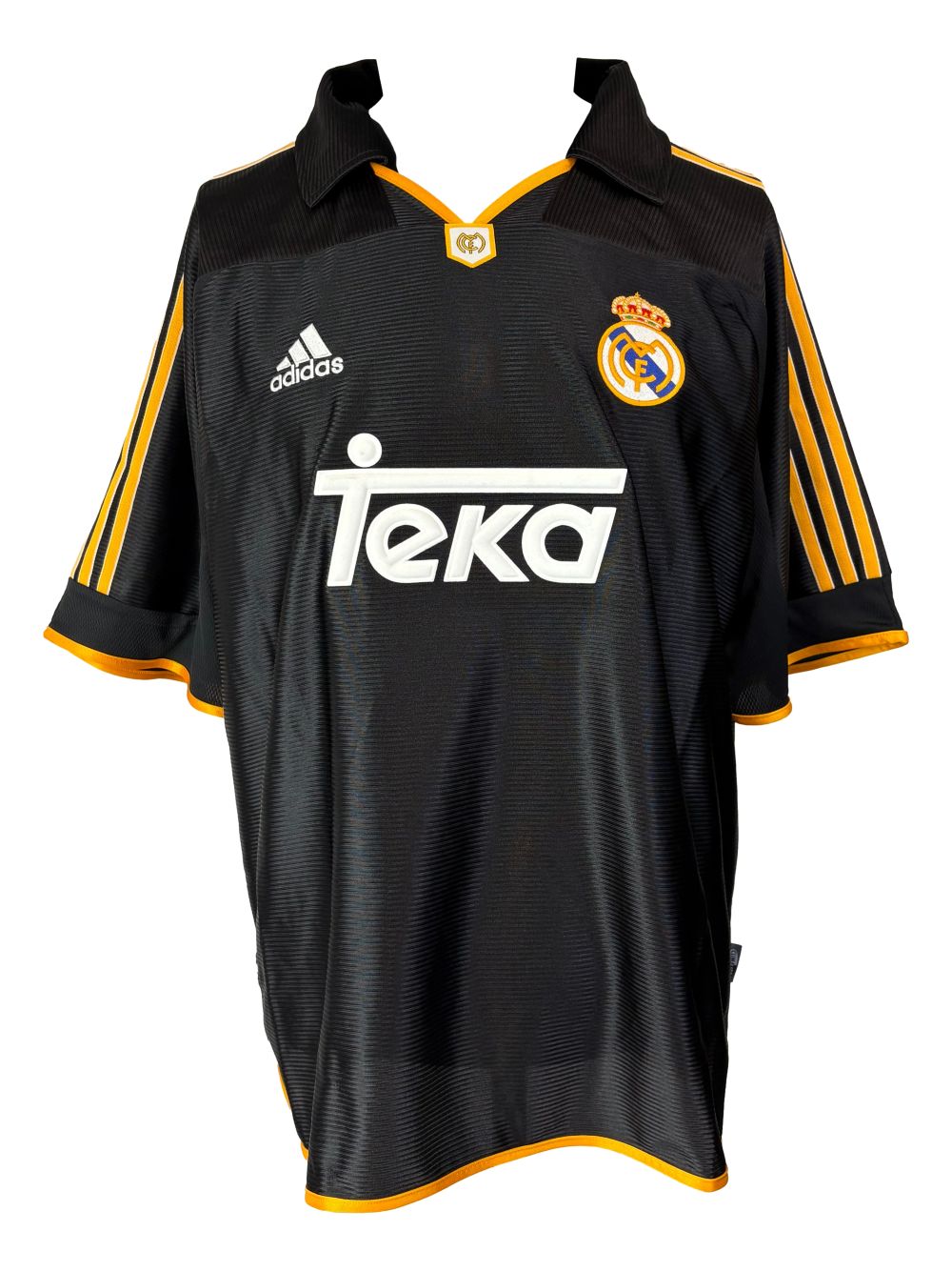 Luis Figo Signed Real Madrid Black Adidas Soccer Jersey BAS
