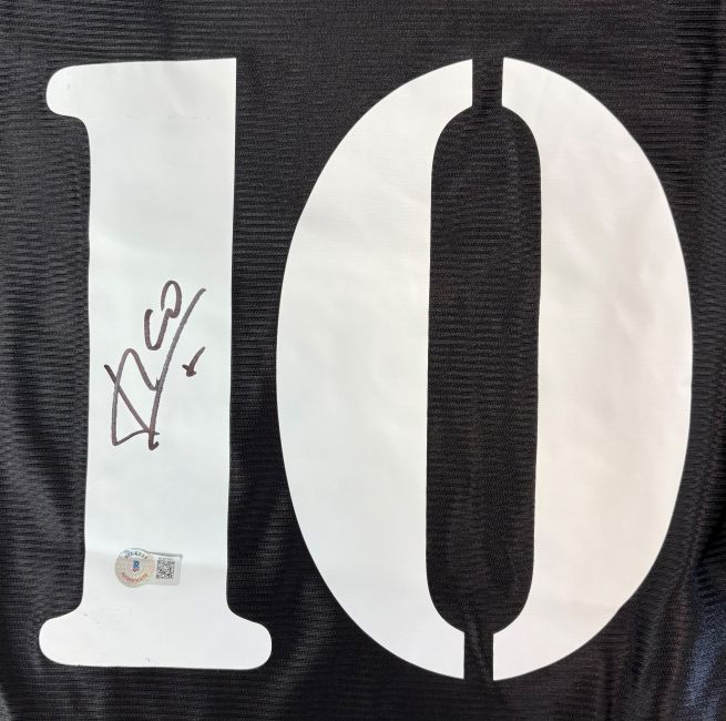 Luis Figo Signed Real Madrid Black Adidas Soccer Jersey BAS