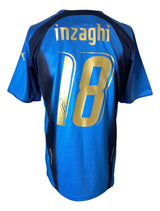 Filippo Inzaghi Signed Italy Puma Soccer Jersey BAS