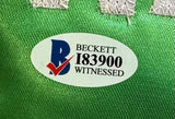 Floyd Mayweather Jr Signed Green Boxing Trunks TBE Inscribed BAS