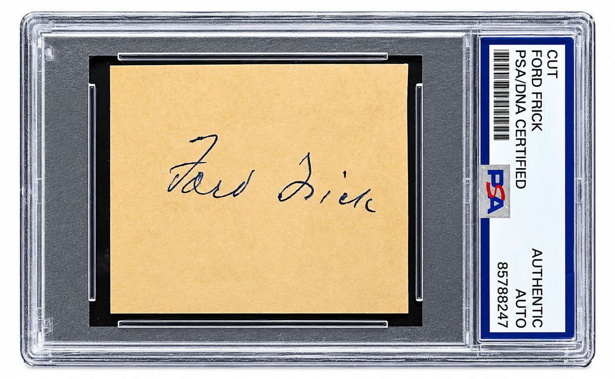 Ford Frick MLB Commissioner Signed Cut Signature PSA/DNA 85788247