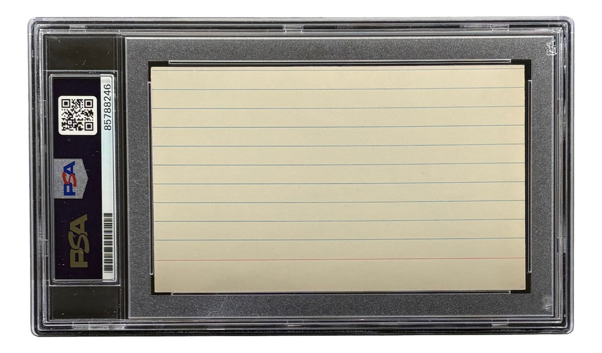 Commissioner Ford Frick Signed Index Card PSA/DNA
