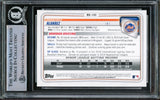 Francisco Alvarez Signed 2020 Bowman Draft #BD143 New York Mets Rookie Card BAS