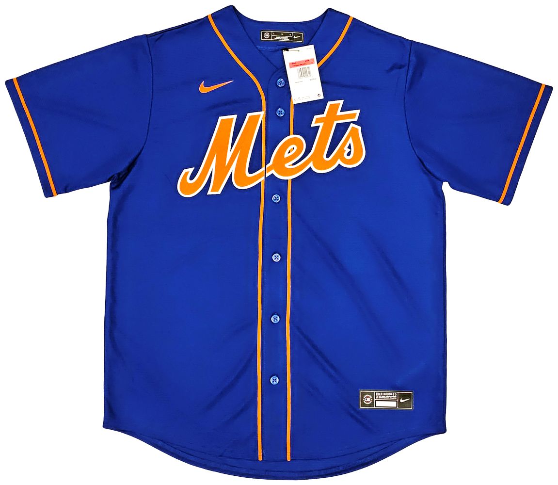 Francisco Alvarez Signed New York Mets Nike Replica Baseball Jersey BAS