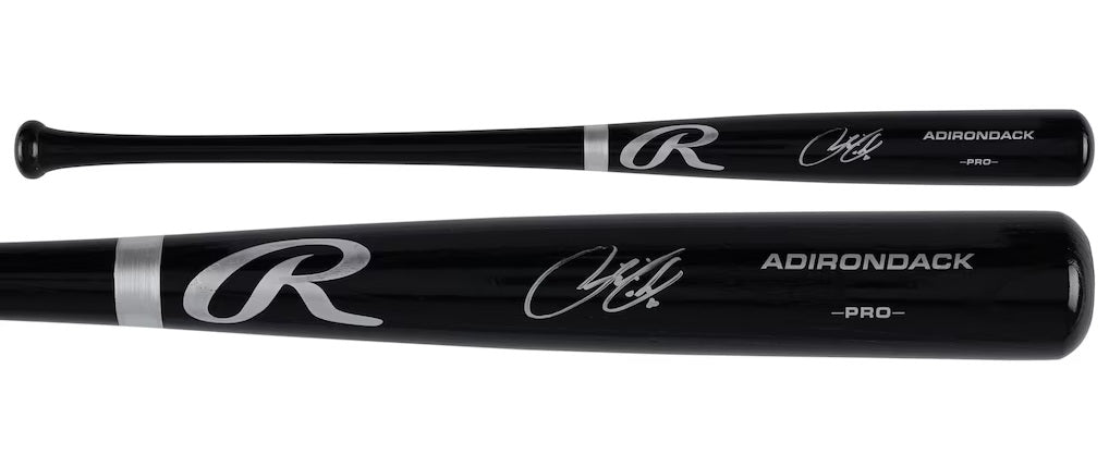 Francisco Lindor New York Mets Signed Black Rawlings Pro Baseball Bat