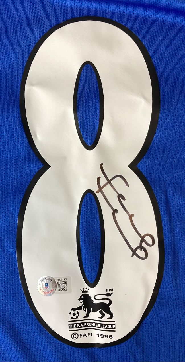 Frank Lampard Signed Chelsea FC Umbro Centenary Soccer Jersey BAS