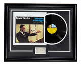 Frank Sinatra Framed Strangers In The Night Vinyl Record w/ Laser Engrave Auto