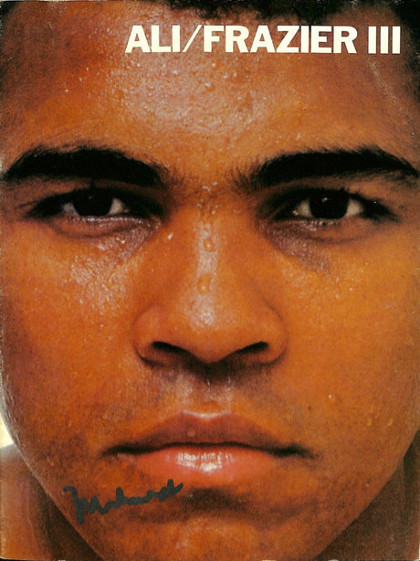 Muhammad Ali vs. Joe Frazier Signed 9/30/1975 Program BAS LOA - Sports Integrity