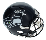 Rashid Shaheed Autographed (In Silver) Seattle Seahawks Speed Full Size Helmet Beckett Witnessed