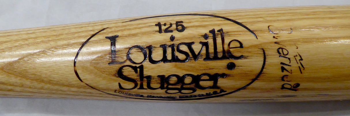 Walt Weiss Autographed 1990 Game Issued Louisville Slugger Bat Oakland A's Beckett BAS QR #BF24934